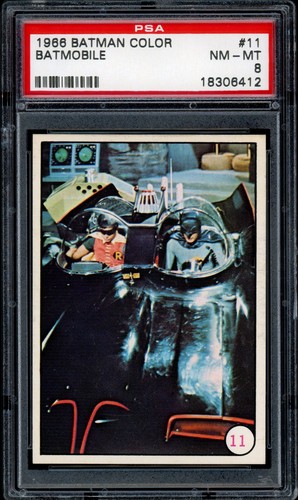 1966 OPC Batman Bat Laffs #11 Batman and Robin — PSA 8