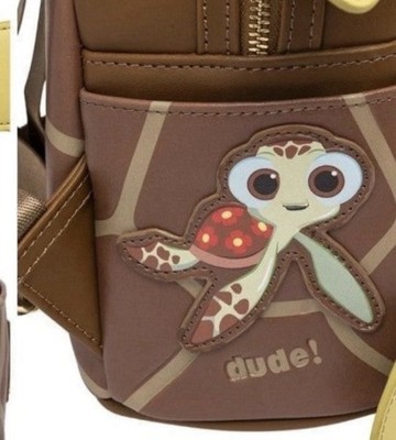 Rare Crush Finding Nemo Dude turtle mini loungefly backpack 