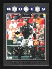 Chris Iannetta Colorado Rockies 2008 Topps Update Black #UH26 SN /57
