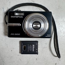 Olympus FE-300 Black 2.5" LCD 12.0MP 3x Optical Zoom Compact Digital Camera