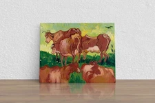 Vincent van Gogh "Cows (after Jorsaens)" Canvas Print Wall Art Home Decor