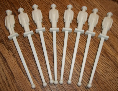 Set Of 8 Vintage JACK DANIELS Whiskey Cocktail Drink Stir Swizzle Sticks