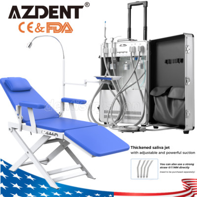 Dental Delivery Unit System Mobile Cart Treatment Compressor /Folding Chair