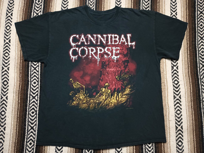 Cannibal Corpse T Shirt 2015 XL Behemoth Deicide Black Death Metal