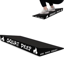 Squat Wedge, Slant Board for Squats, Non-Slip Heel Elevated Squat Wedge Block...
