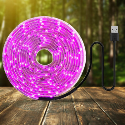 LED Grow Lights Waterproof Full Spectrum USB Grow Lights Strip LED Phyto Lamps