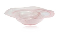 "Budawi® Brunnenschale \"Flower\" Rund Pink Glasschale 40 Cm Nebler Zimmerbrunnen"
