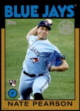 Nate Pearson 2021 Topps 5x7 1986 Baseball 35th Anniversary Gold #86B-69 /10 Blue