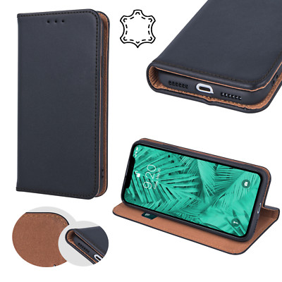 Apple iPhone 7 SMART PRO ECHT LEDER Handytasche Premium Book Case Elegant Hülle