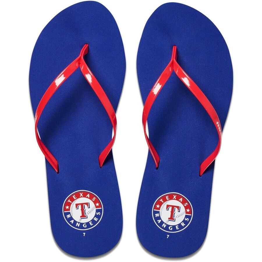 New Reef Bliss MLB Texas Rangers Sandals Flip Flops Women's