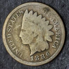 1886 "Variety 2" Indian Head Cent 1C- COINGIANTS -