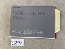 Master Control Bang & Olufsen instruction book 38E47