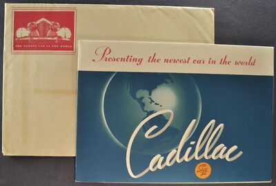 1940 Cadillac Sixty-Two 62 Brochure Folder +Env Sedan Coupe Excellent Original