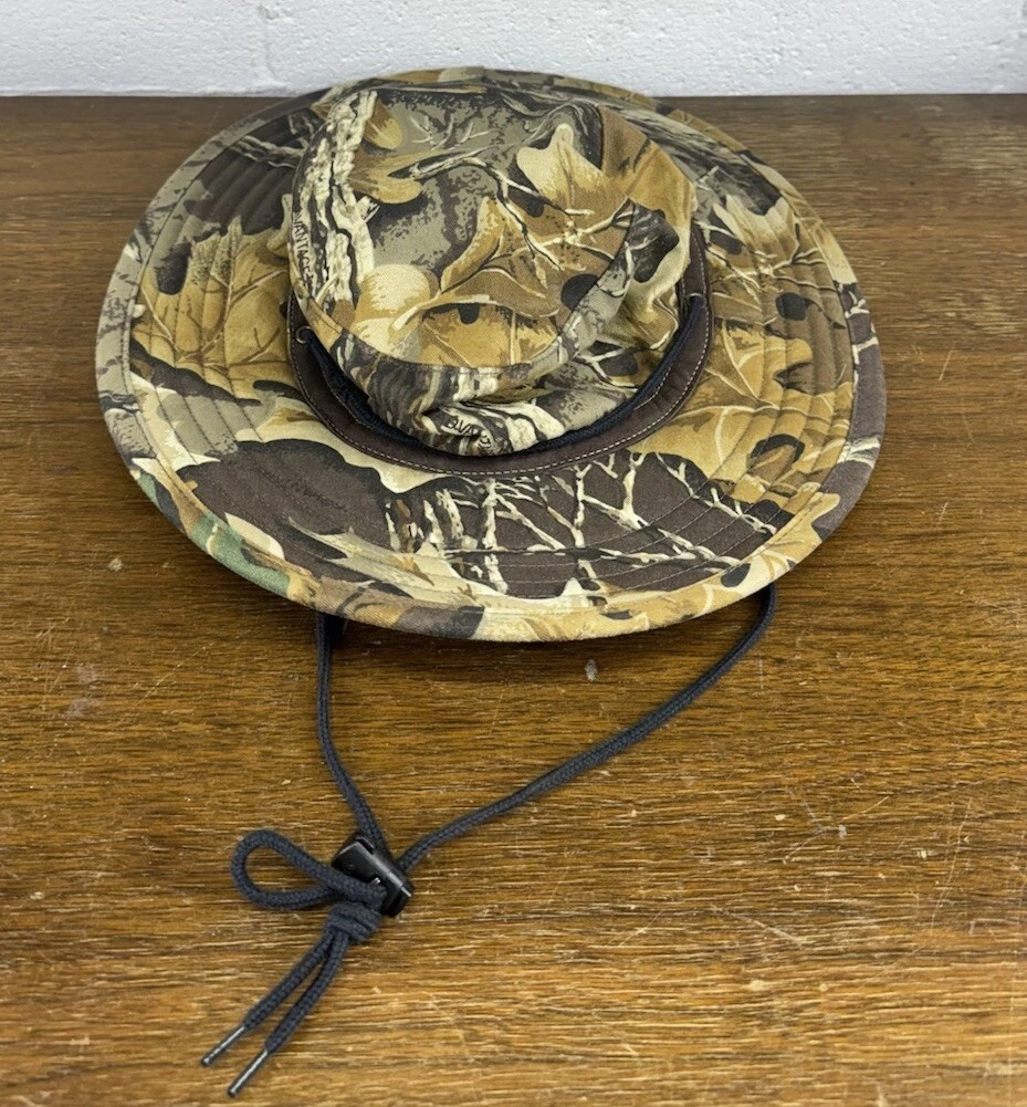 NORDIC GEAR Bucket Boonie Sun Hat Hiking Adult Unisex S/M Camo Cotton Canvas USA