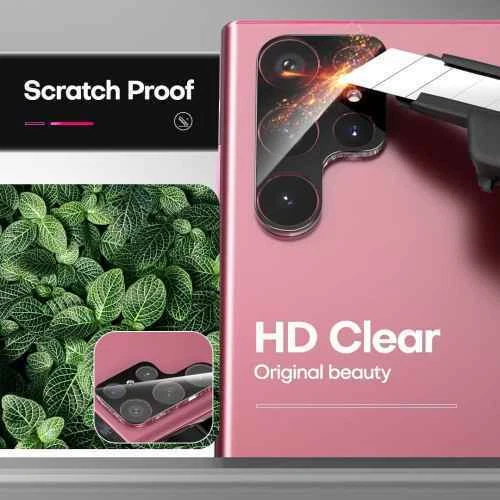 3x Protector de cámara de vidrio templado para Samsung Galaxy S25 Ultra S24 S23 Plus S22 Foto 2 de 4