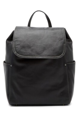 Frye Womens Olivia Black Leather Backpack X1001 | eBay display picture 2