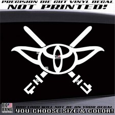 Fits Toyota Funny Vinyl Decal Middle Finger Sticker Car Truck Suv Jdm Culture