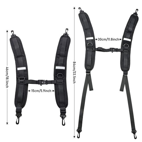 2pcs Padded Shoulder Straps Adjustable Outdoor Sports Backpack Shoulder Straps - Picture 3 of 8