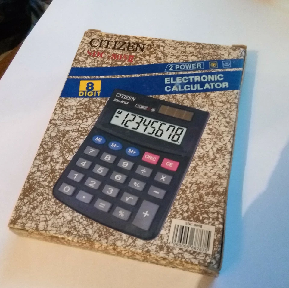 Citizen SDC-805II 8-Digit 2 power Desktop Solar Calculator - Image 4 of 4