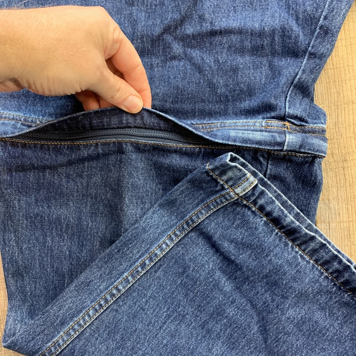 Harbor Bay Denim Blue Jeans Mens Pants Size 48x32 New Zipper Shorts