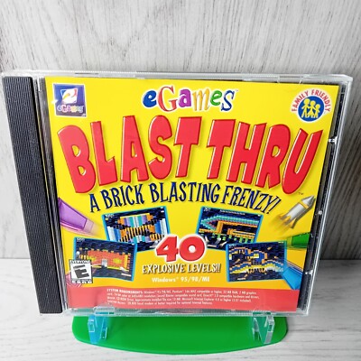 BLAST THRU 40 LEVEL PC CD ROM SPIEL - SELTEN RETRO GAMING