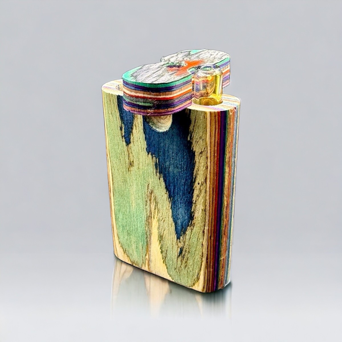 Magnetic Wooden Dugout With Modern Glass One Hitter