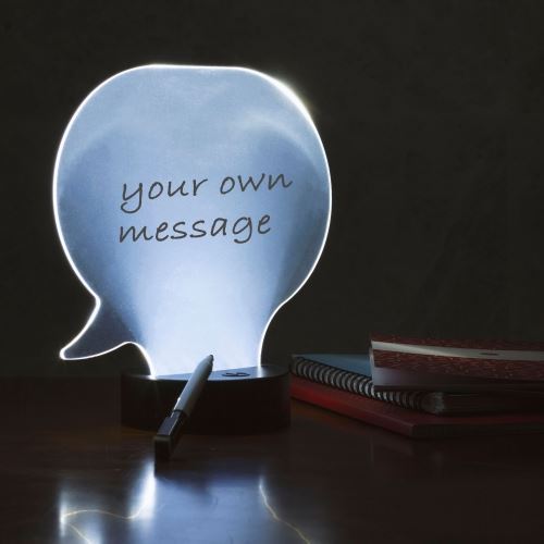 Speech Bubble Write-on Memo Lamp