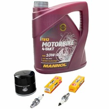 Öl 4L Inspektion für Honda CB 500 PC26 CB500 1994-1995 Paket Ölfilter Zündkerzen
