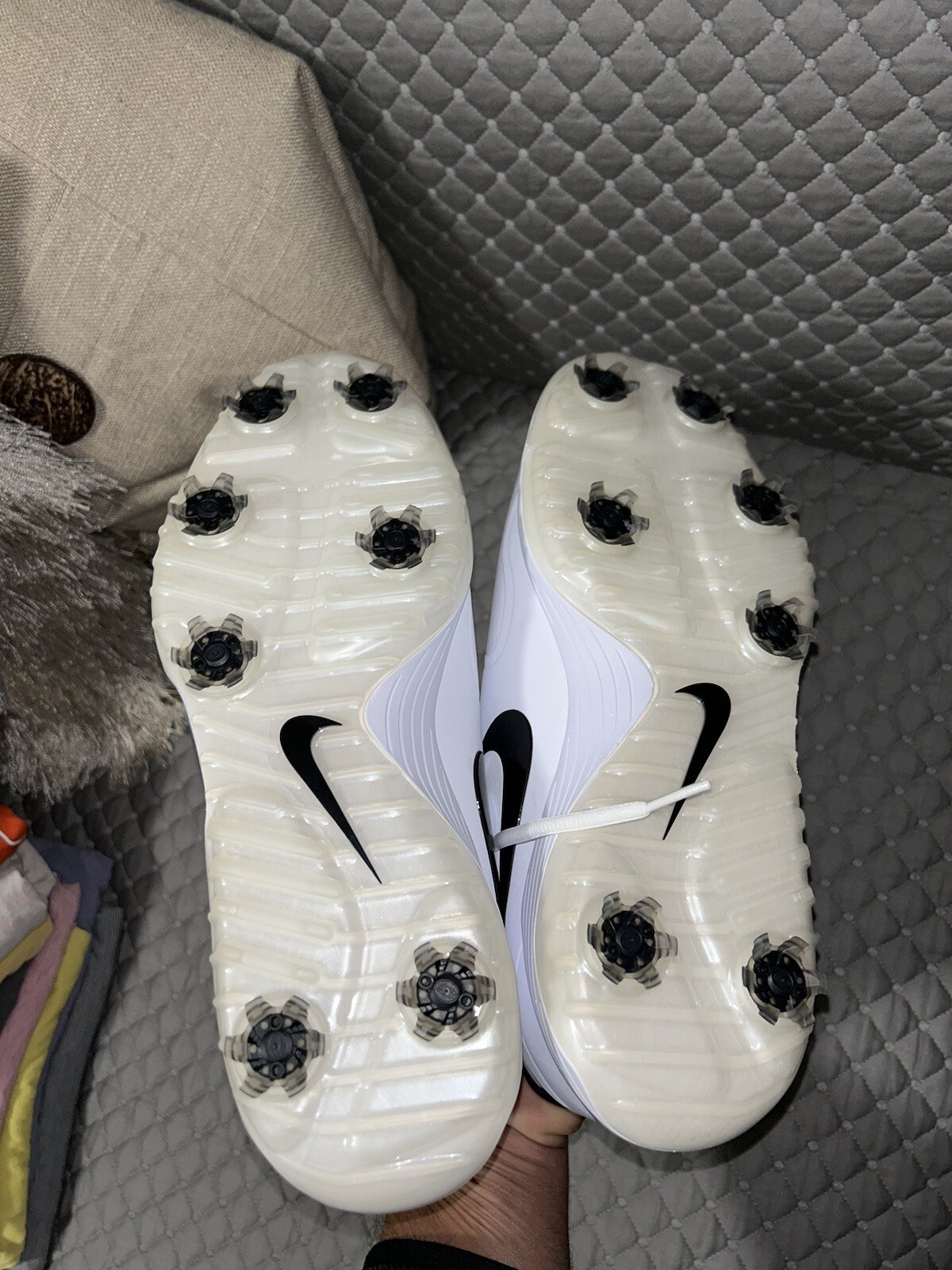 Nike Vapor Pro Golf Shoes White/Black AQ2197-101 AND royal Same Worn By Rory