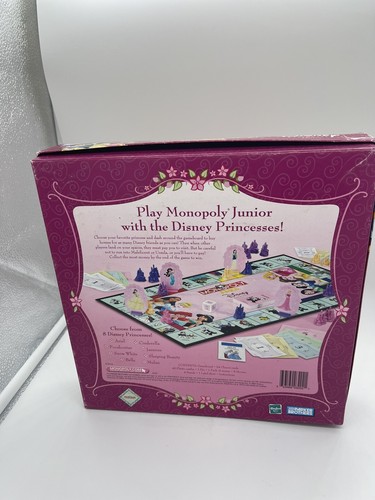 2004 Monopoly Junior Disney Princess Edition Jasmine Mulan Ariel Pocahontas - Picture 3 of 8