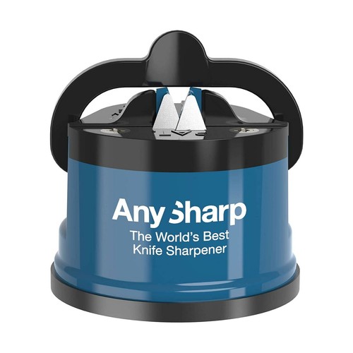 AnySharp Messerschärfer Blau Profi Mini Edge Koch Werkzeug Sicherer Sauggriff