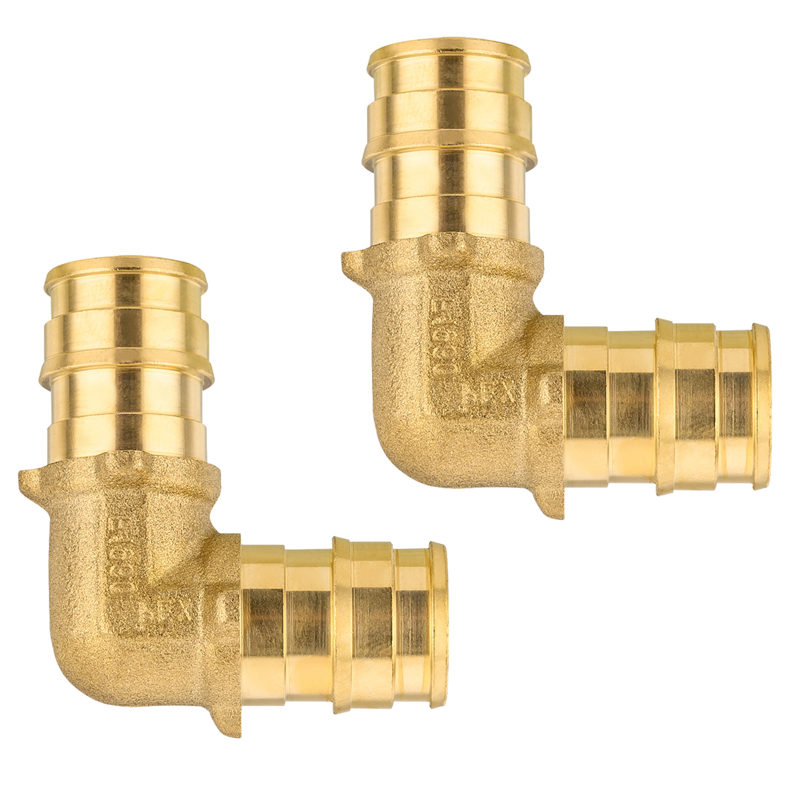 EFIELD 2 To 100 Packs Pex A 1/2" x1/2" Elbow  Expansion Brass Fittings Lead Free