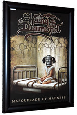 KING DIAMOND framed A4 masquerade of madness SINGLE 2019 original ART poster