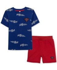 DC Comics Superman Little Boys T-Shirt  Shorts Set-Size:4-MSRP: 60-NWT