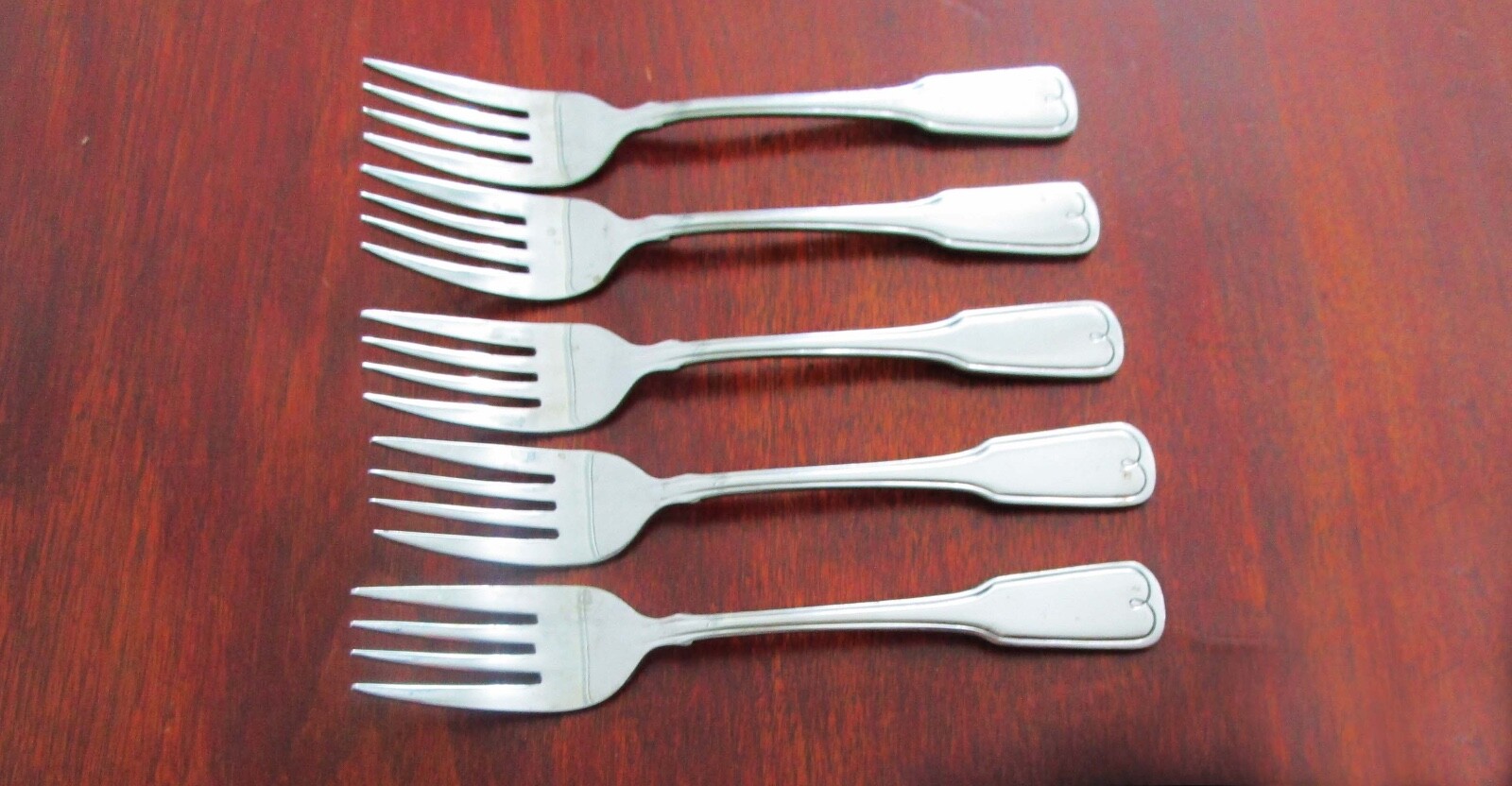 BOSTON COLONIAL Stainless Flatware Oneida Northland 5 Salad Forks Discontinued