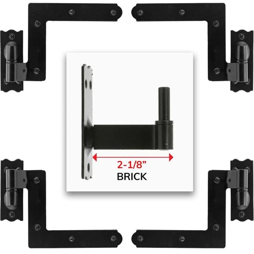 New York Shutter Hinges Exterior Brick Mount Set of 4 eBay