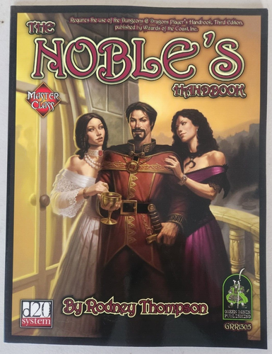Master Class The Noble's Handbook GRR1305 d20 Green Ronin