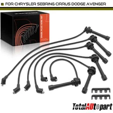 6x Spark Plug Wire Set for Chrysler Sebring Cirrus 1995-2000 Dodge Avenger 7mm