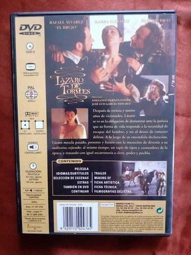 DVD LAZARO DE TORMES FERNANDO FERNAN GOMEZ - ENVIO CERTIFICADO INCLUIDO - Imagen 2 de 2