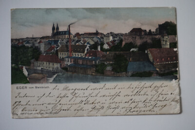 a#387 Postcard: Eger from the quarry 1909