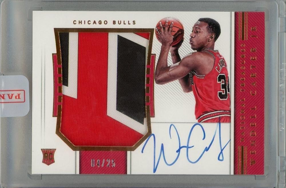 2018-19 Panini National Treasures /25 Wendell Carter Jr RPA Rookie 
