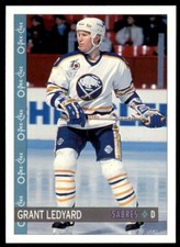 1992-93 O-Pee-Chee Grant Ledyard . Buffalo Sabres #393