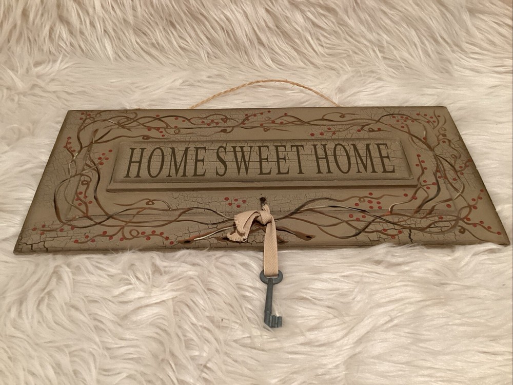 Rustic farmhouse home sweet home sign decor