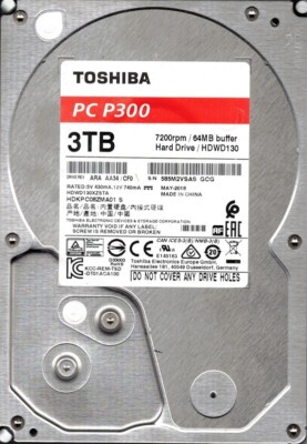 PC周辺機器 Toshiba P300 3TB Amazon.com: Toshiba P300 3TB Desktop 3.5 Inch SATA 6Gb/s