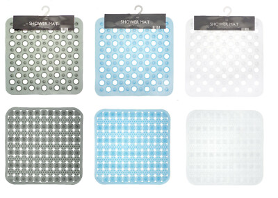 Transparentes Design Antirutsch / Massage Robuste PVC Quadratische Duschmatten