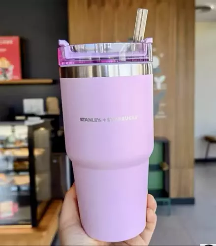 New Starbucks Stanley Stainless Steel Vacuum Car Hold Straw Cup Tumbler  591ml