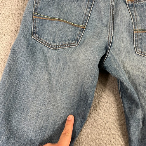 Abercrombie & Fitch Kilburn Low Rise Boot Cut Denim Jeans Faded Distressed 32x30 - Picture 12 of 14