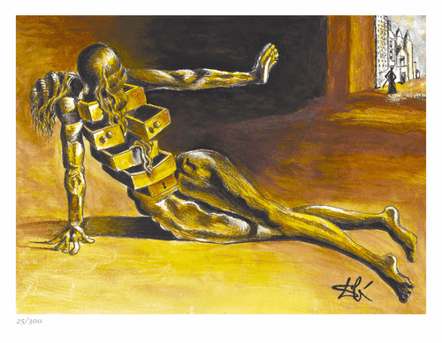Dali "Anthropomorphic Cabinet" Signed & Hand-Numbered Ltd Ed Print (unframed) - Picture 2 of 2