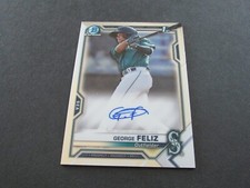 2021 Bowman Chrome George Feliz 1st Bowman Autograph Card #CPA-GF