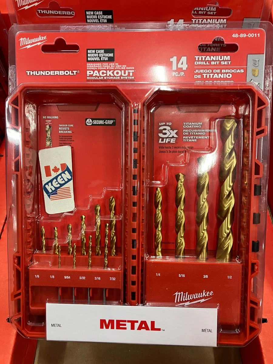 Milwaukee titanium drill bit on sale set